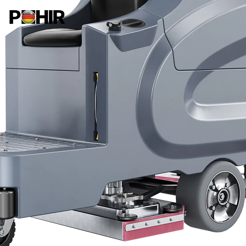 POHIR-950 Electric Floor Scrubber Best Price Industrial Plastic Floor Washing Machine New Condition Core Motor Cleaning Sweeping