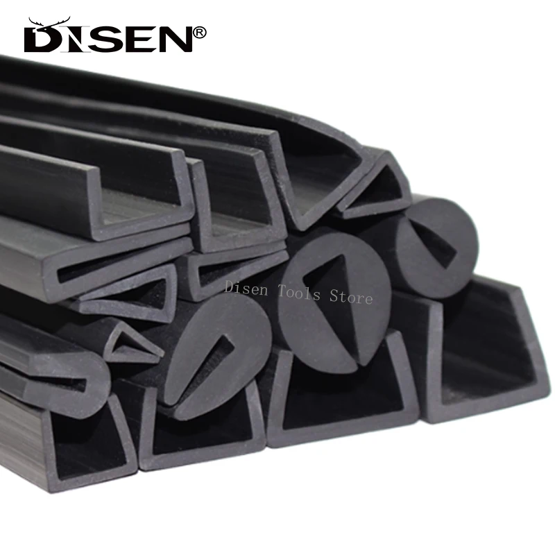 Bande de caoutchouc en forme de U Bande d'étanchéité anti-collision en caoutchouc noir