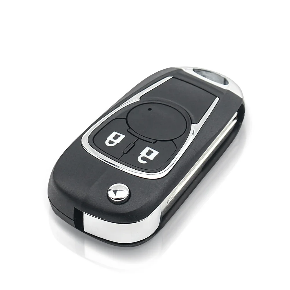 KEYYOU 2 Buttons Modified Flip Replacement Remote Car Key Shell Case Fob For Chevrolet Lechi Spark Epica Lova Sail