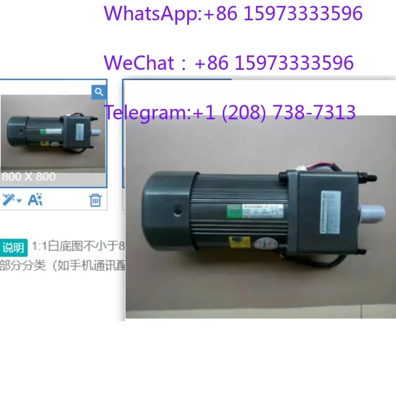 200W AC Gear Reduction Motor Single Phase 220V Adjustable Speed Geared Motor Low Noise Constant Torque Drive Motor