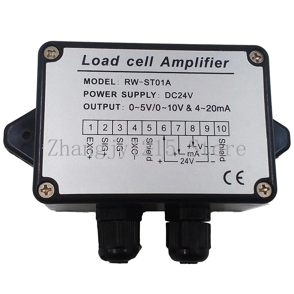 RW-ST01A Electronic Scale Weighing Signal Transmitter 0~5V/0~10V/2~24MA Electronic Scale Strain Gauge Load Cell Amplifier