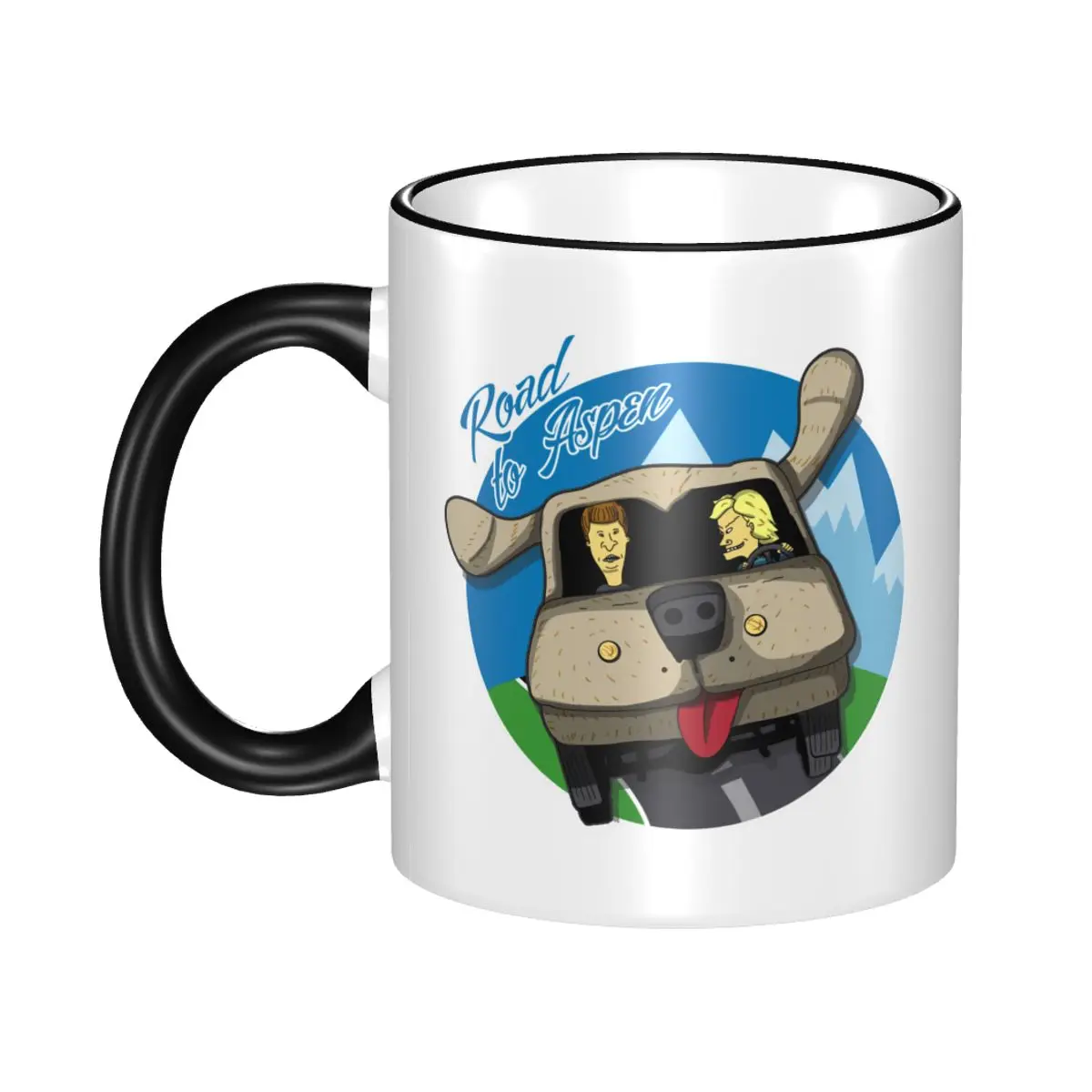 

Road To AspenBeavis And Butthead Mug Fun Coffee Cup Gift For Woman Man
