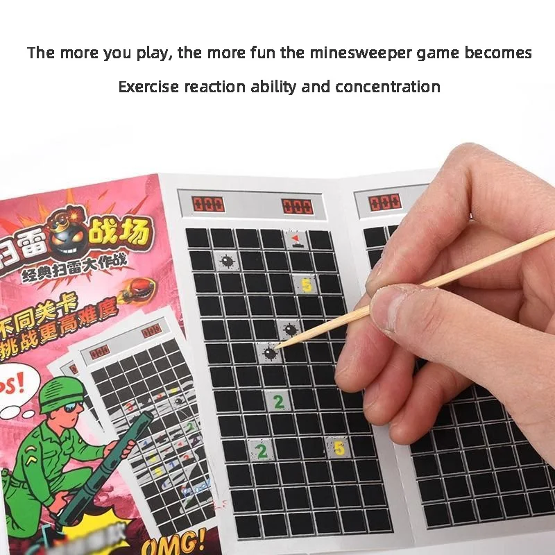 

Minesweeper Battle Scratch Drawing Graffiti Creative Puzzle Toy Best Friend Student Parent Child Interaction Desktop Game Toy