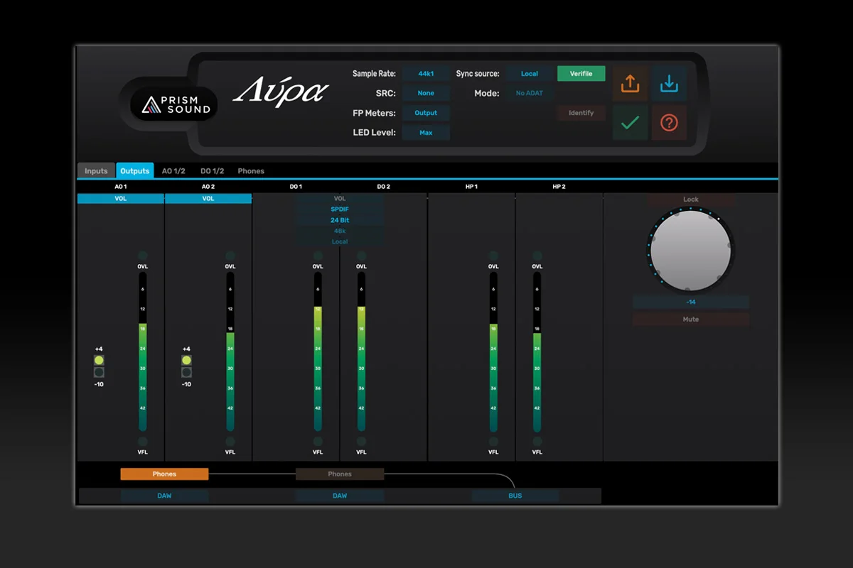 UK Prism Sound's new second-generation black Lyra2 Lyra sound card USB audio interface decoding