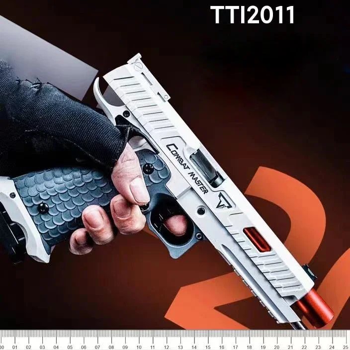 自動連続シェル排出 2011 ピストル減圧大根銃空のぶら下げリボルバーおもちゃの銃ボーイズギフト