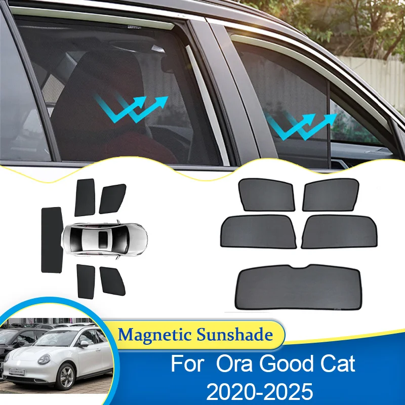 

For Ora Good Cat Funky GWM 03 2020 2021 2022 2023 2024 2025 Sunshade blocking Privacy Shading Visor Curtain Car Auto Accessories