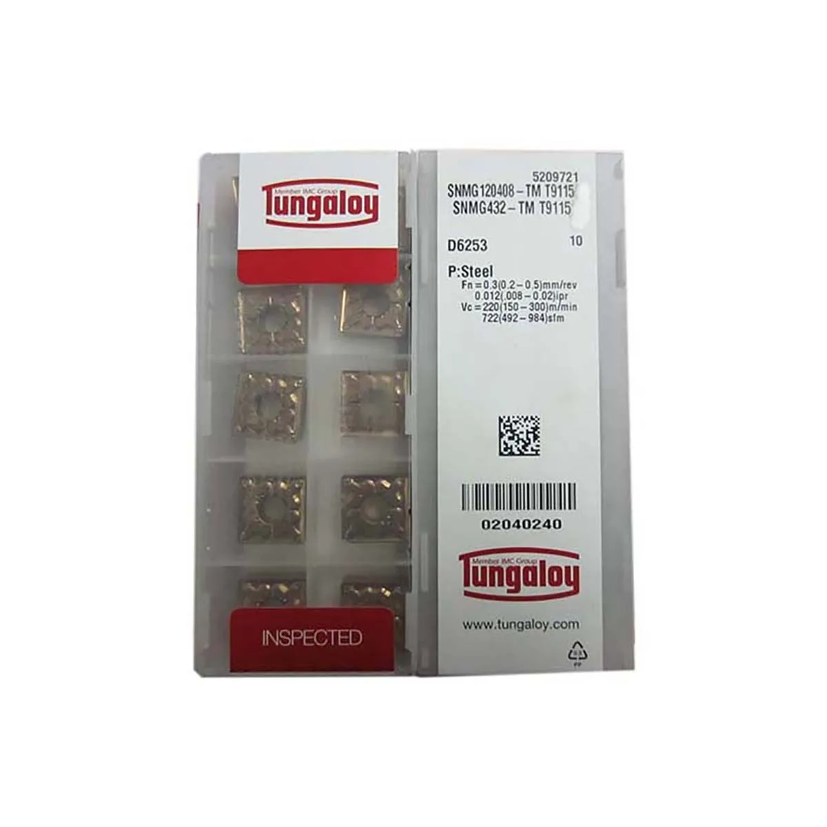 Original SNMG Medium-Roughing Carbide Turning Inserts/SNMG120412 TS NS530/SNMG120408 TM T9125/SNMG120404 TS NS9530