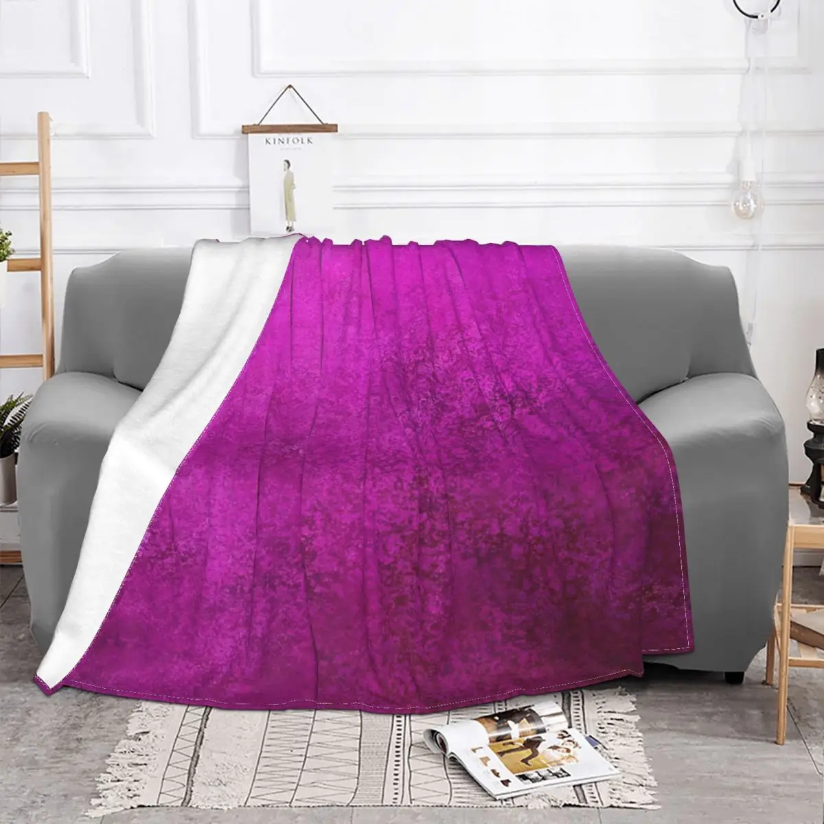 Magenta Home Bed Blanket Blankets & Throws Custom Blanket Personalized Throw Blanket