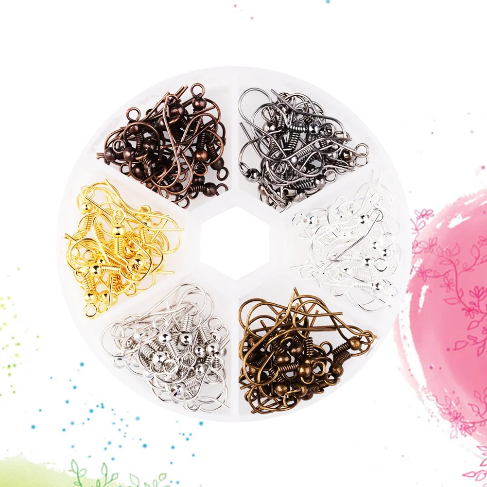 

120Pcs Copper Earring Hooks DIY Handmade Jewelry Accessories Hypoallergenic Ear Hook for Earrings Making Earring Accessories