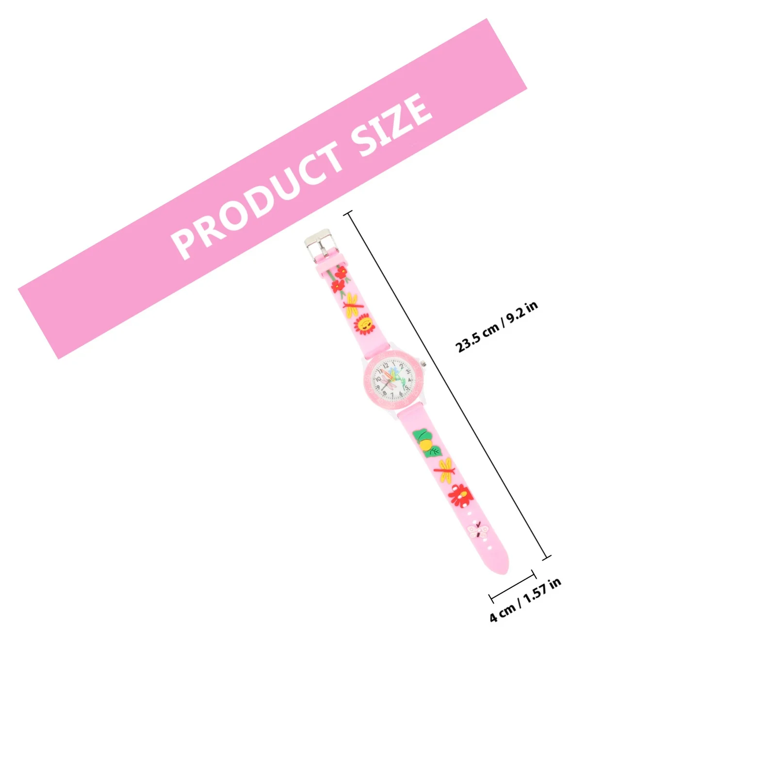 2 قطعة ساعة معصم ثلاثية الأبعاد ثلاثية الأبعاد للرسوم المتحركة الإبداعية المطبوعة ساعة رقمية مقاومة للماء هدية لـ Dragonfly
