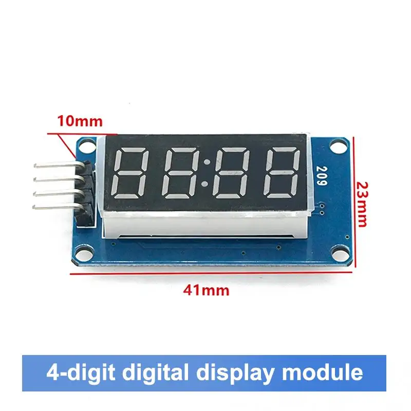 TM1637 4 Bits Digital LED Display Module For 7 Segment 0.36Inch Clock RED Anode Tube Four Serial Driver Board Pack