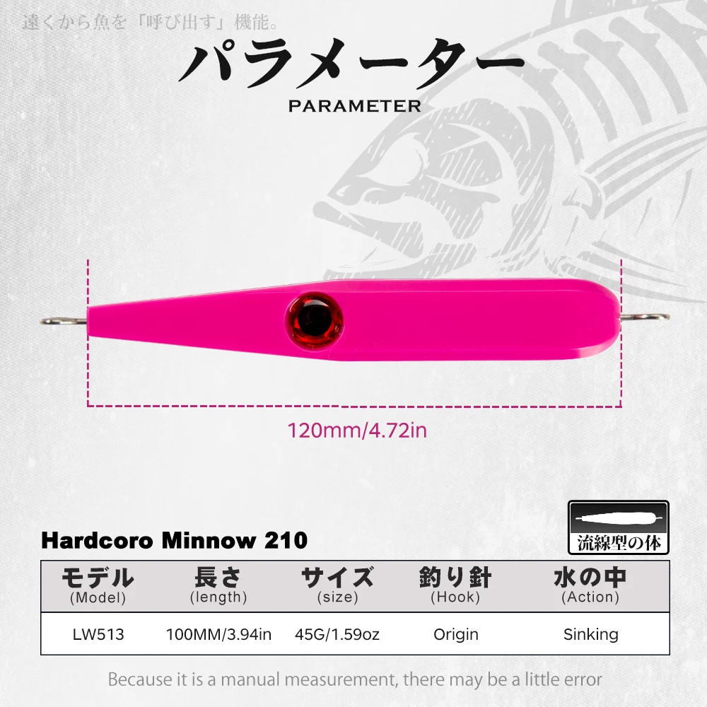 Hunthouse 2PCS Set Heavy Sinking Pencil Fishing Lures 100mm/45g Trolling GT Stickbait Saltwater For Tuna Seabass Tackle LW513