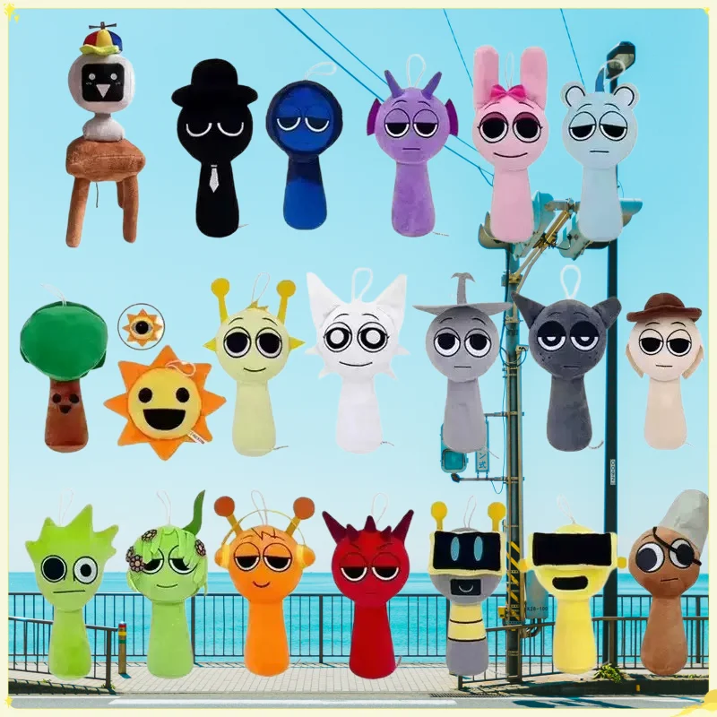 

Cute Sprunki Plushie Games Related Figurine Soft Stuffed Animals Peluches Plush Dolls Home Decoration Toys Gifts for Boys Girls