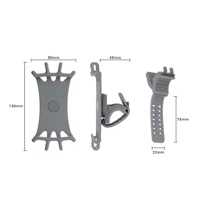 360° Removable Phone Holder Universal Phone Mount for Bicycle, Motorcycle, Scooter Phone Mount for 4' to 7' All Smartphones image 4
