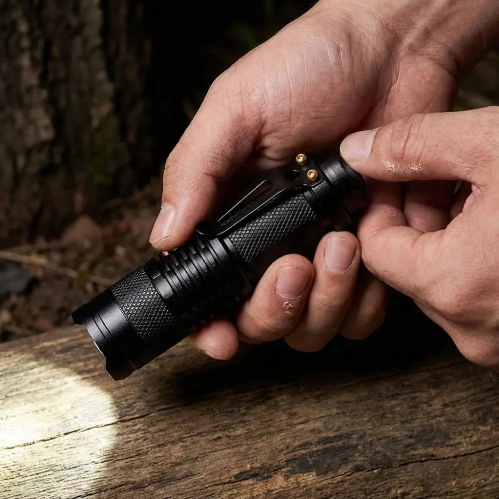 Aluminum Alloy LED Zoom Flashlight Super Bright Waterproof Dimmable Camping Lamp Adjustable Focus 3 Modes