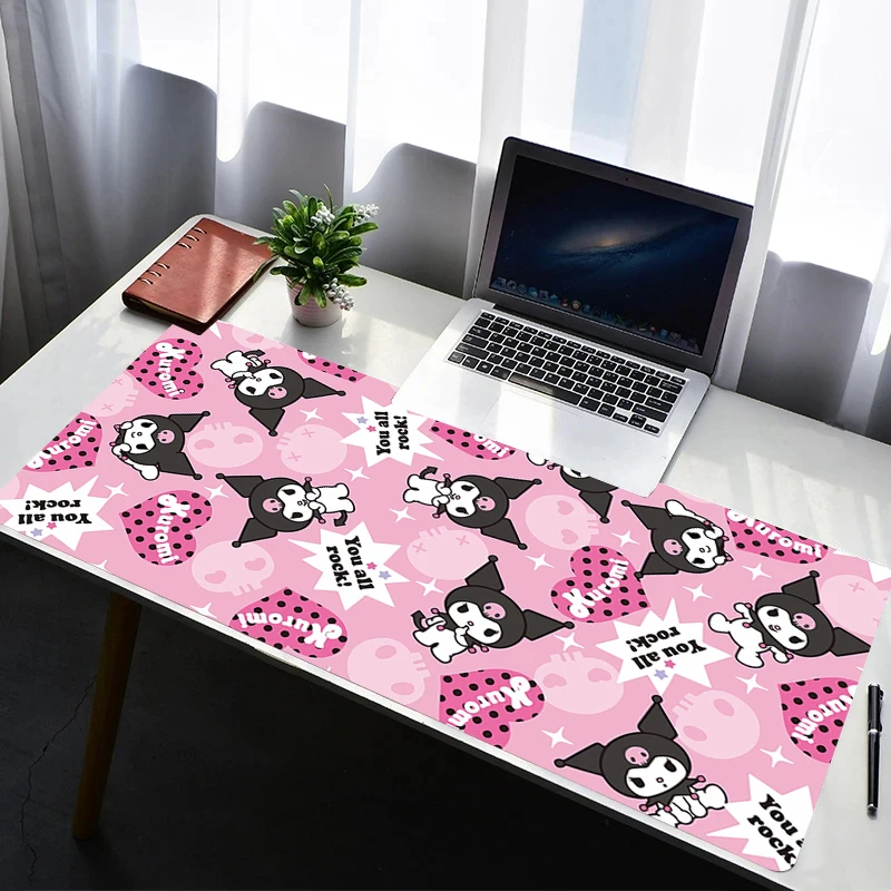 

Mouse Pad PC Non Slip Rubber Cartoon Mousepad Laptop Gamer Cabinet Keyboard Pad Office Computer Gaming Desk K-kuromi Mouse Mat