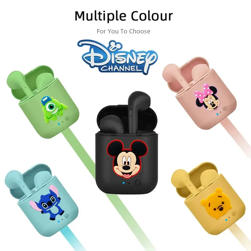 New Disney i7 Mini 2 TWS Tube Wireless Earphones HiFi Headphones Sports Earbuds Headset With Mic for iPhone/Xiaomi/Samsung