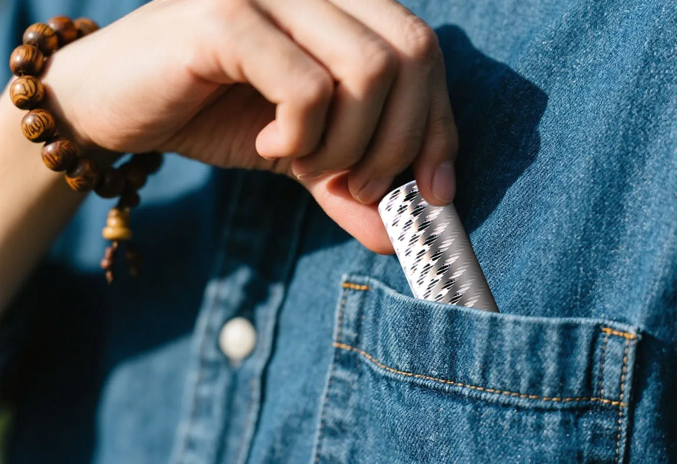 Tube-Brillenetui für Korrektionsbrillen, Lesebrillen für Damen und Herren, tragbare Mini-Lesehilfen mit Stiftetui für Reisen und Büro – Detail 2