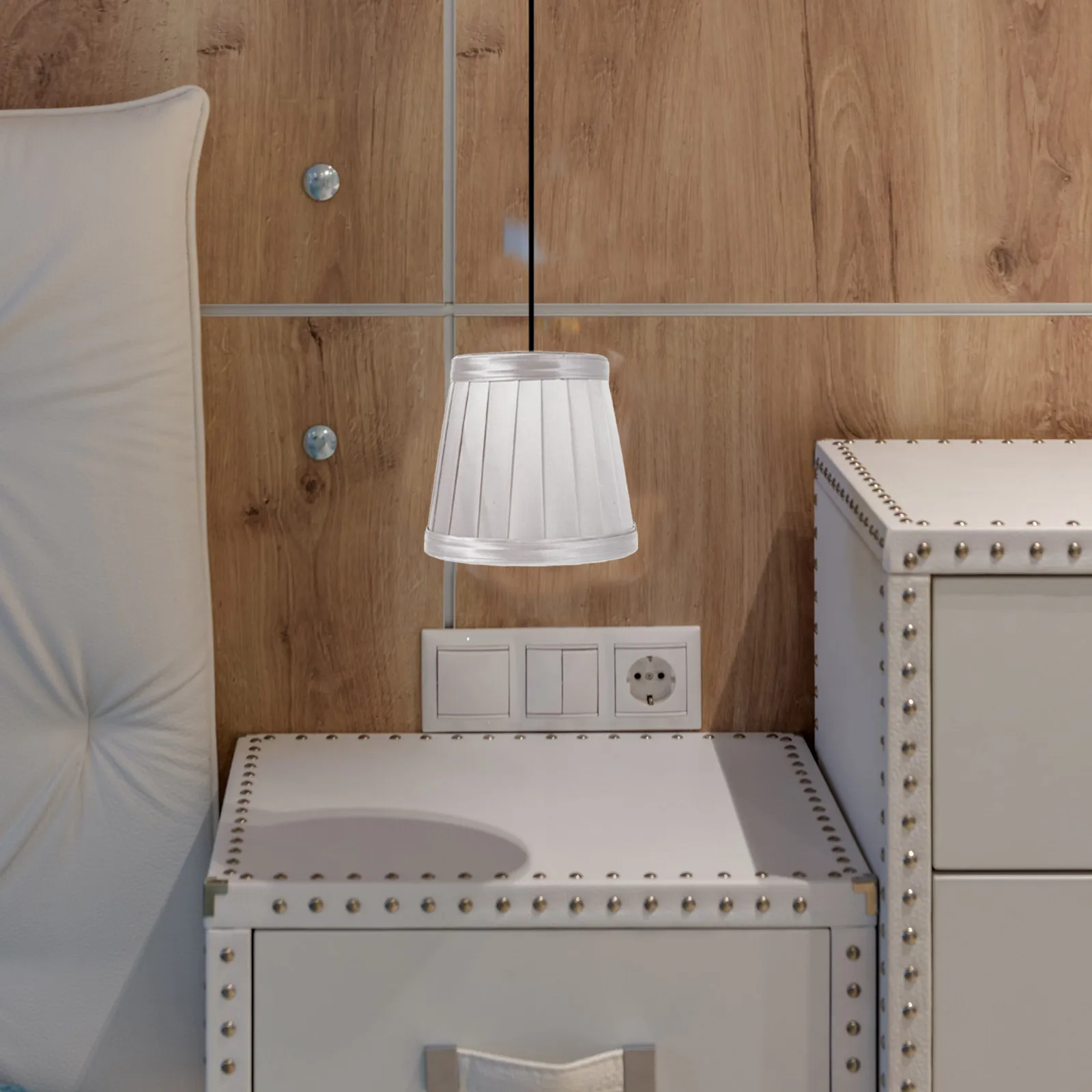 

Fabric Lampshade Ch Cover Desk Bedside Cloth Hardware Office Table Warm Atmosphere Dust Protection Bedroom Living Room