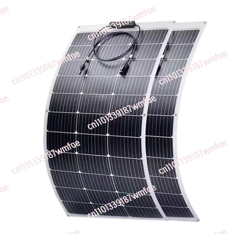 Flexible solar power generation board RV soft board Outdoor charging board Electric vehicle single crystal for roof