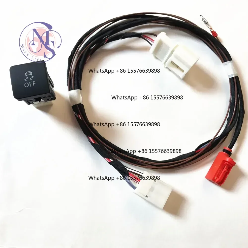 1Pc ESP OFF Anti Skid Switch Cable 1KD927117, Electronic Stability Control Button Wiring Auto Spare Part