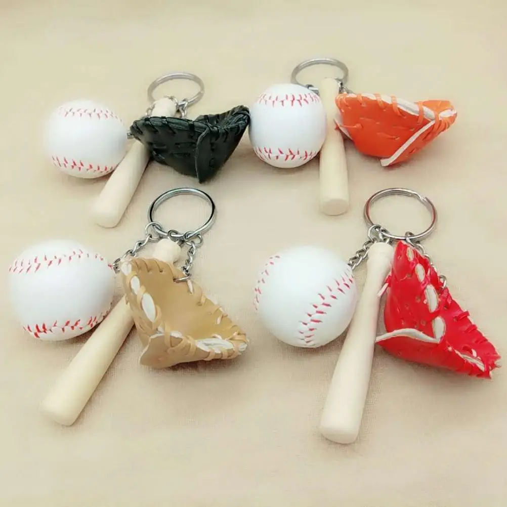 Baseball Keychain Keyring Baseball Keyring Sports Key Durable Metal Fashionable Cool Unique Practical Gift
