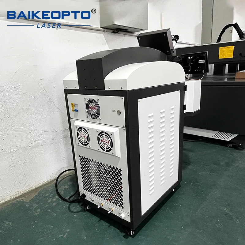 BK‑YJW200B 200W Jewelry Laser Spot Welder Built‑in Water Chiller Laser Welding Machine for Jewelry Shop Repair Work