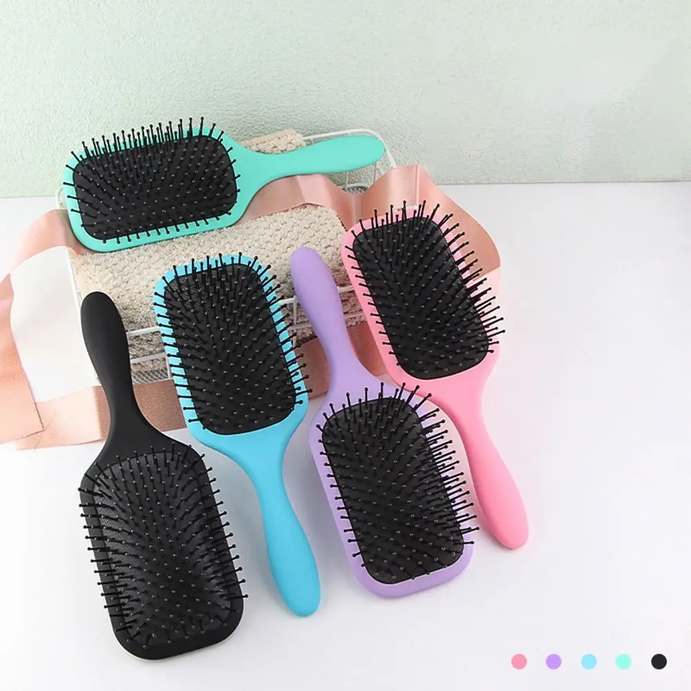 

Anti-loss Hair Air Cushion Combs Candy Color Wide Teeth Large Plate Comb Anti Static Scalp Massage Massage Comb Head Care