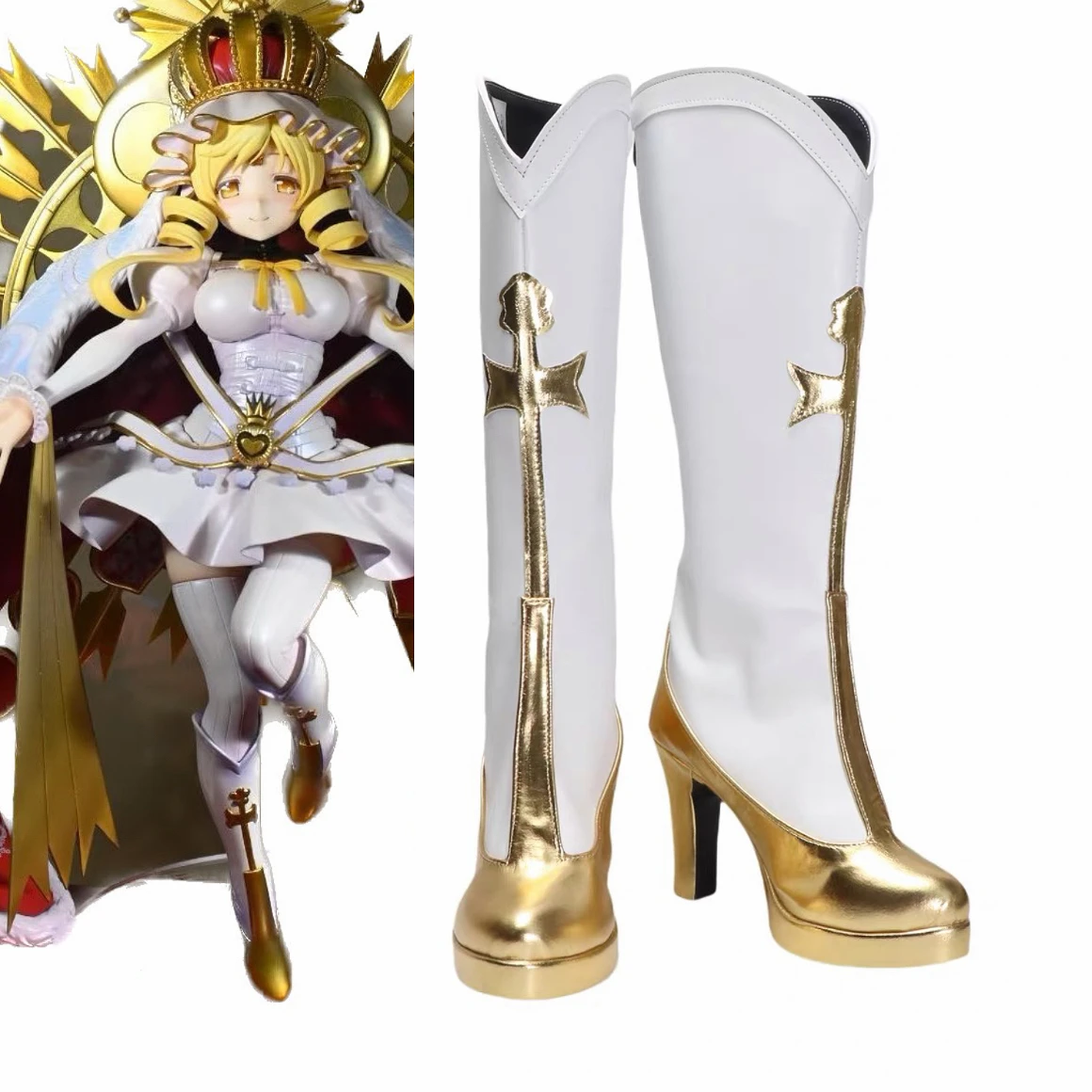 

Tomoe Mami Cosplay Shoes Boots Puella Magi Madoka Magica princess shoes party