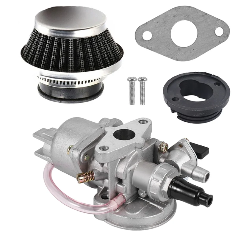 

Воздушный фильтр A51K-42 мм + комплект карбюратора для 2-тактного двигателя 47CC 49CC, детали мини-мото, детский квадроцикл, квадроцикл, грязевой карманный велосипед