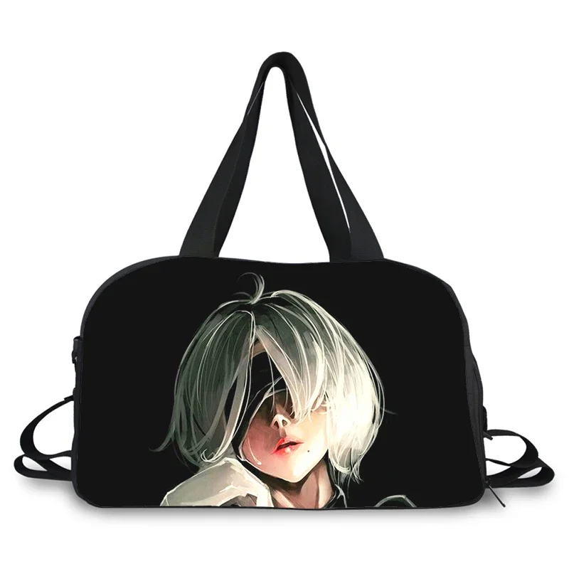 Nier automata 2b zwei b 3D-Druck Modetrend tragbare Multifunktions-Umhängetasche mit großer Kapazität Reisetasche