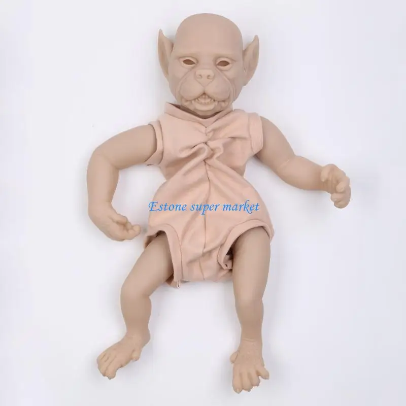 090B Simulação Anime Elfo Recém-nascido Ornamento Elf Boneca Decoração Roupas Reais para Criança