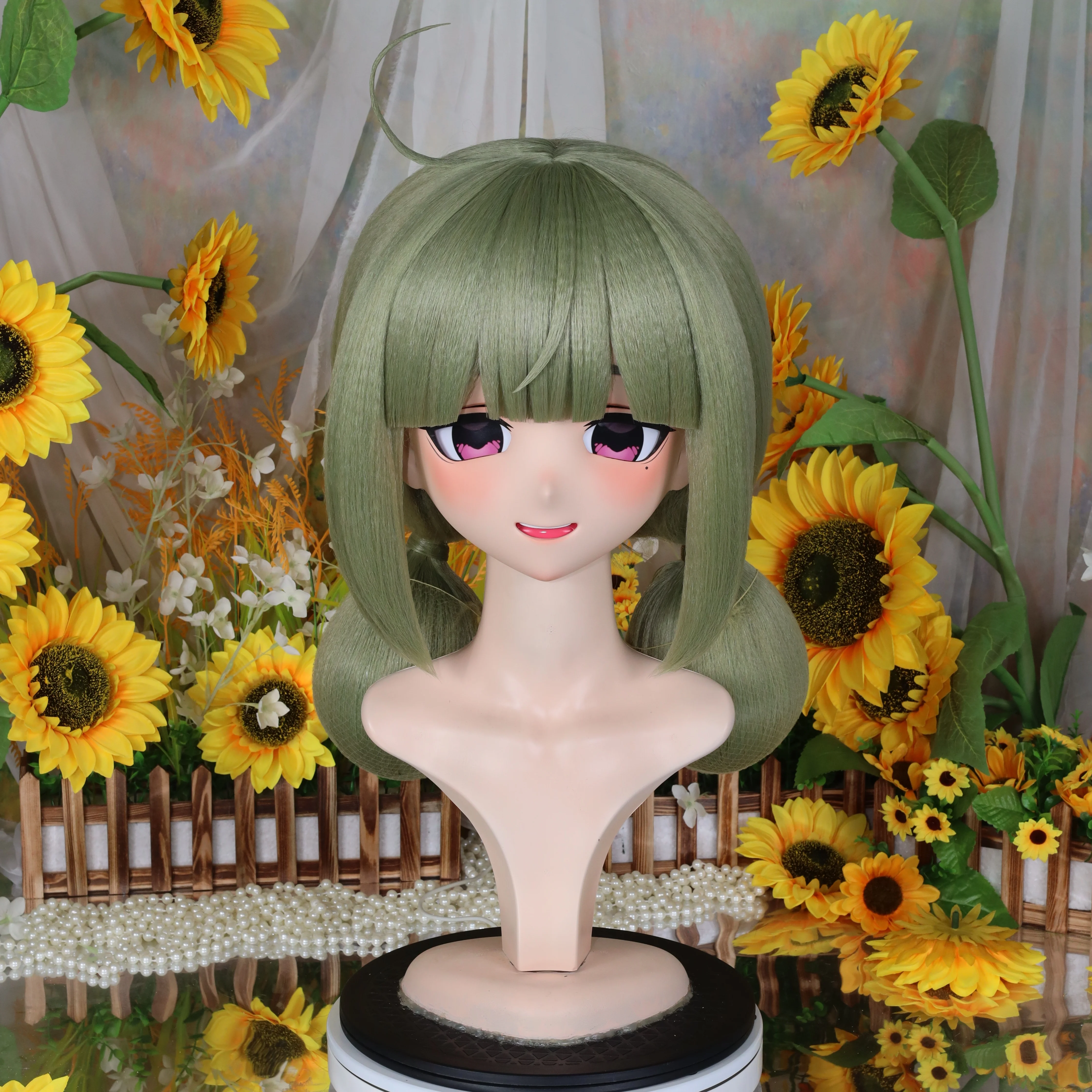 

Kigurumi Aryo Kiki Dance NFD Full Headband Lock Cosplay Headshell Props Costume Anime Game