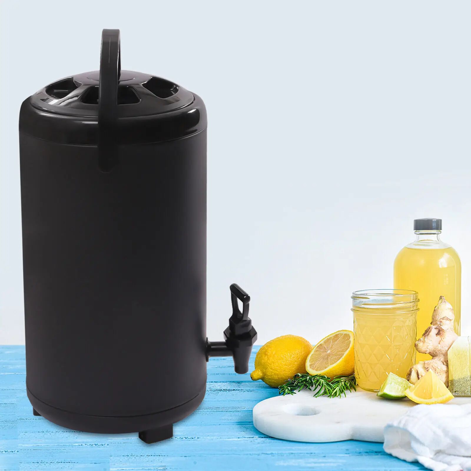 2.3 Gallon Stainless Steel Insulated Beverage Dispenser Insulated Thermal Hot/ Cold Milk Drink Dispenser