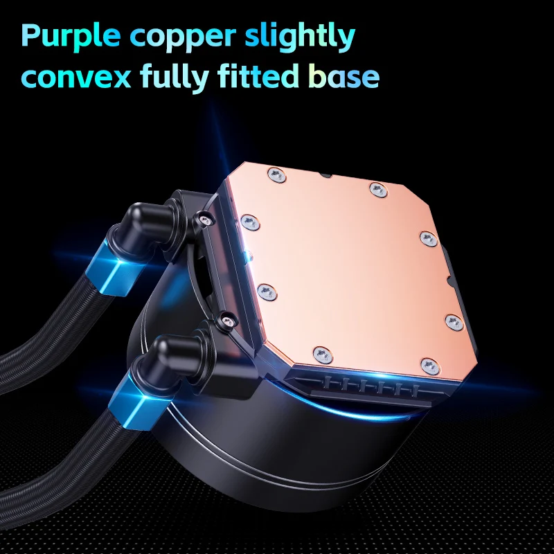 SNOWMAN 240mm RGB LED Processor Ultra-Quiet High-Performance PWM Controlled CPUs Water Cooling System with Heatsink Radiator