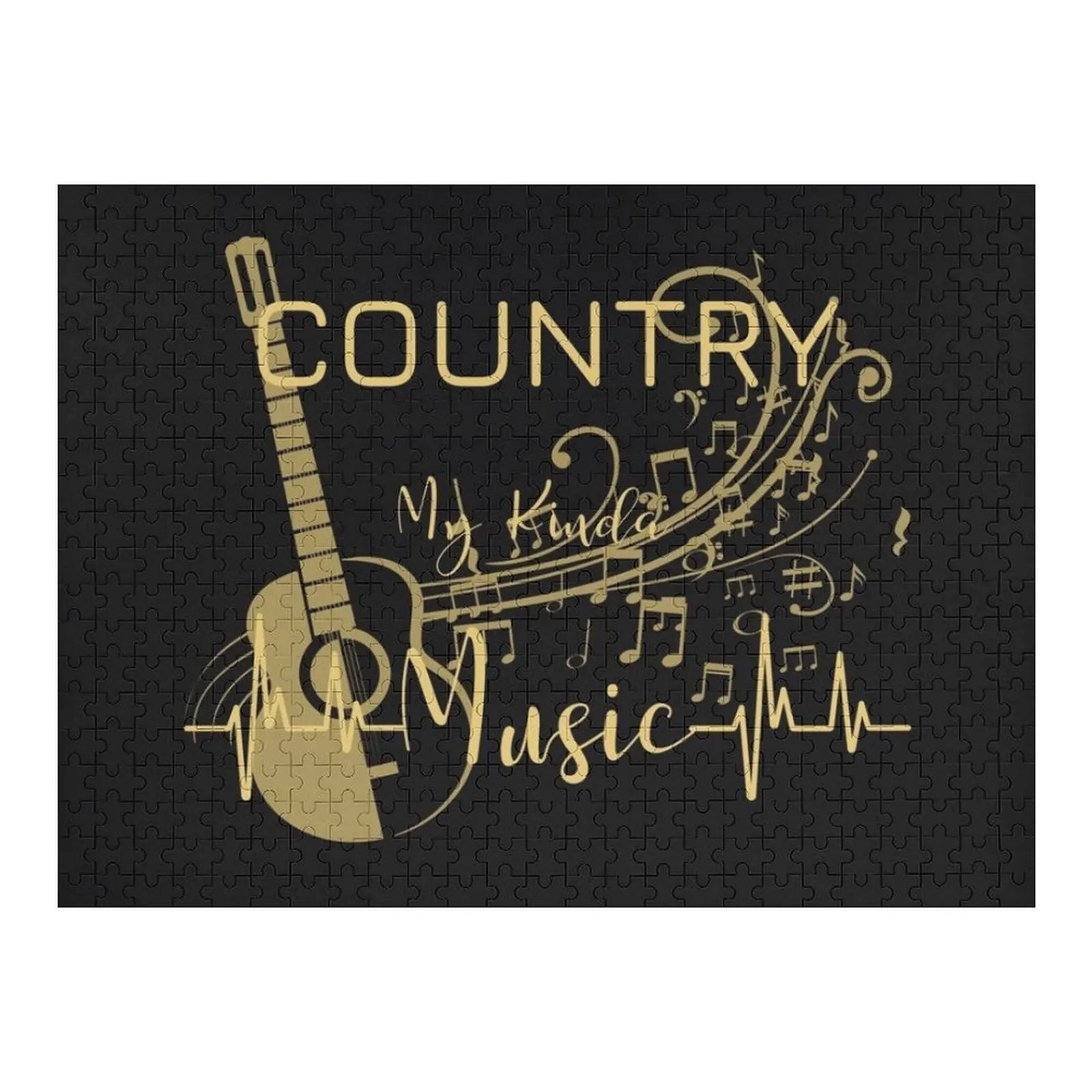 

Country. My Kinda Music Jigsaw Puzzle Jigsaw Pieces Adults Wood Adults Christmas Toys Puzzle