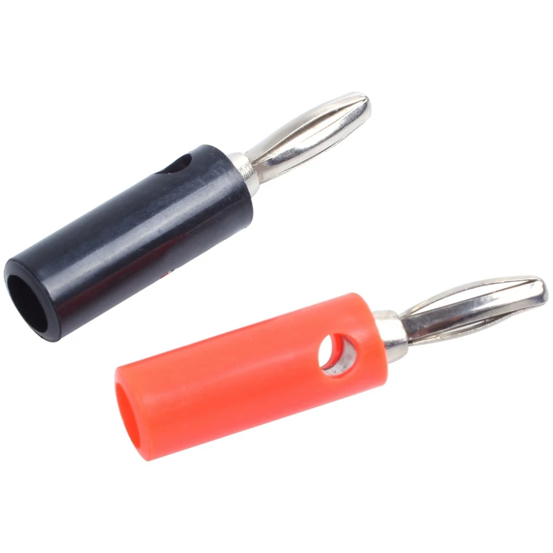 Enchufes Banana de RISE-4Mm y 20 piezas, conectores Banana (negro y rojo), 20 piezas