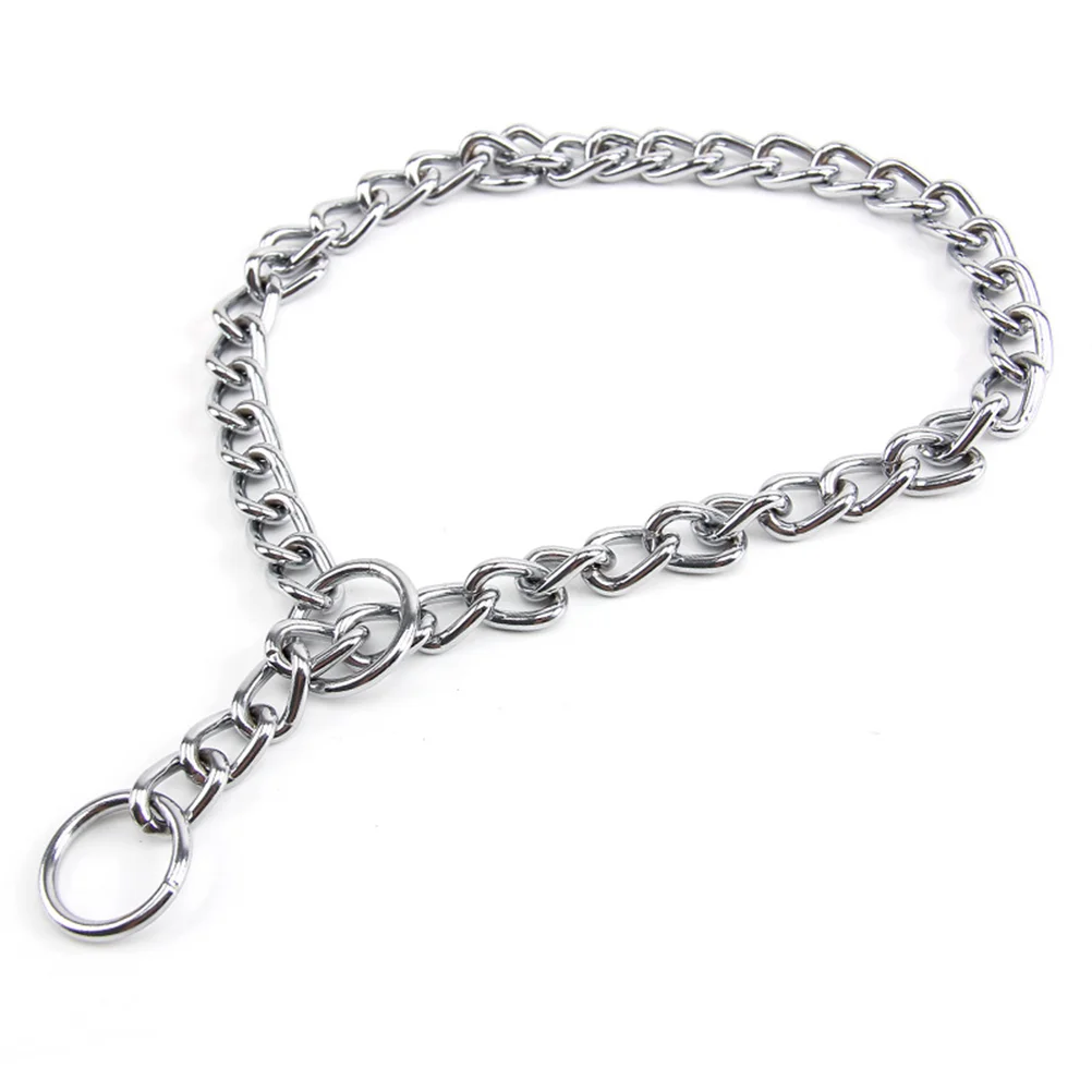 Extra Heavy Chain Dog Training Choke Pet Dog Collar with Link 16mm * 30cm dog training collar choke collar