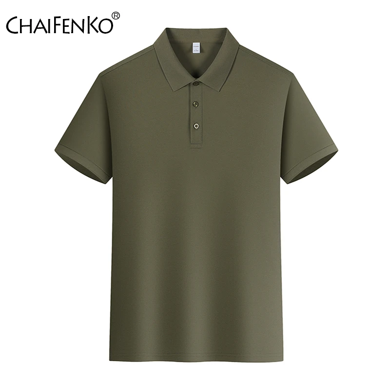 

Summer Solid Flip Collar Men Polo Shirt Outdoor Fashion High Quality Casual T Shirt New Comfort Commercial Affairs Men Tops