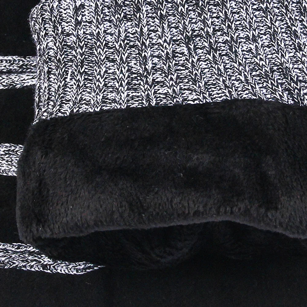 الحفاظ على الدفء قفازات جلد الخنزير سميكة صوف مبطن يندبروف مقاوم للماء الحرارية الرجال القفازات للتزلج في الشتاء #1