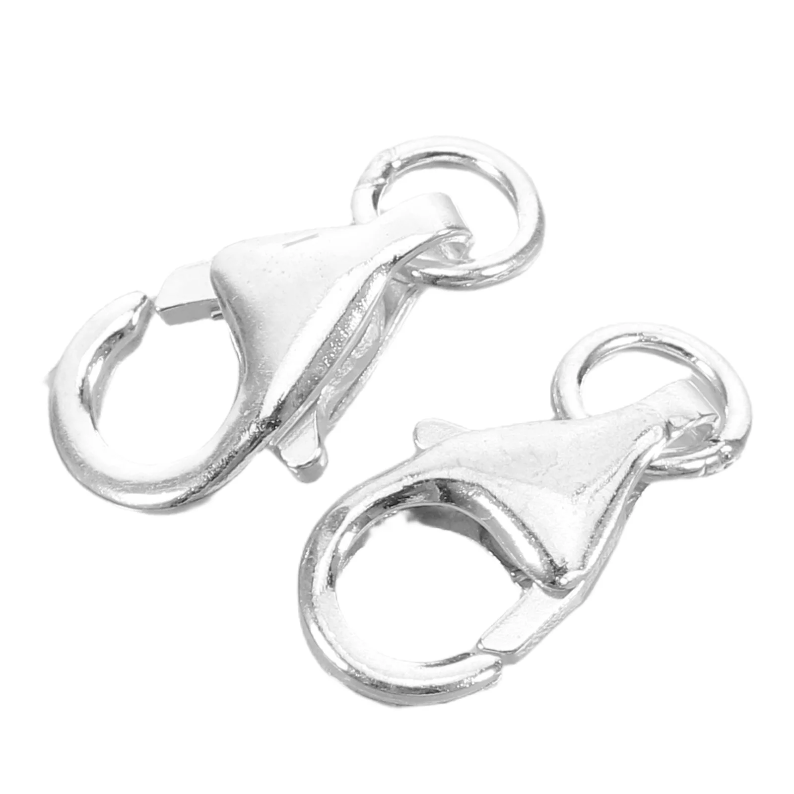 

2Pcs Lobster Clasp Jewelry Findings Metal Connector Necklace Bracelet DIY Crafting Secure Fastening Multi-Strand Layered Clasps