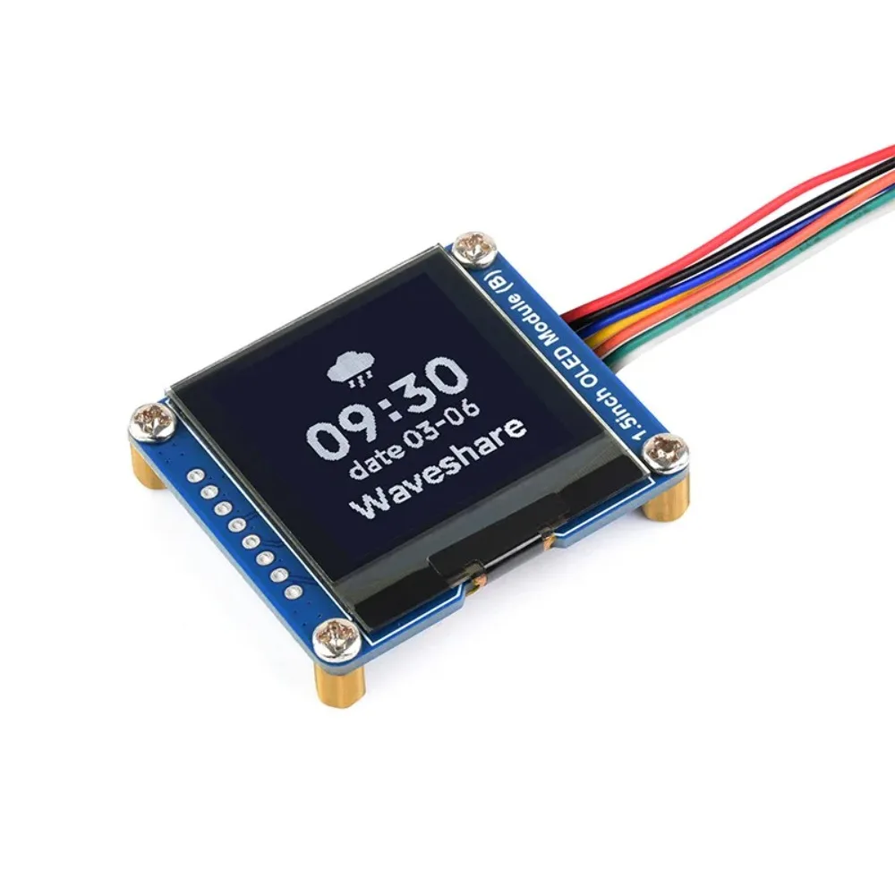 

1.5-inch OLED module 128×128 resolution SPI/I2C communication Monochrome display SH1107