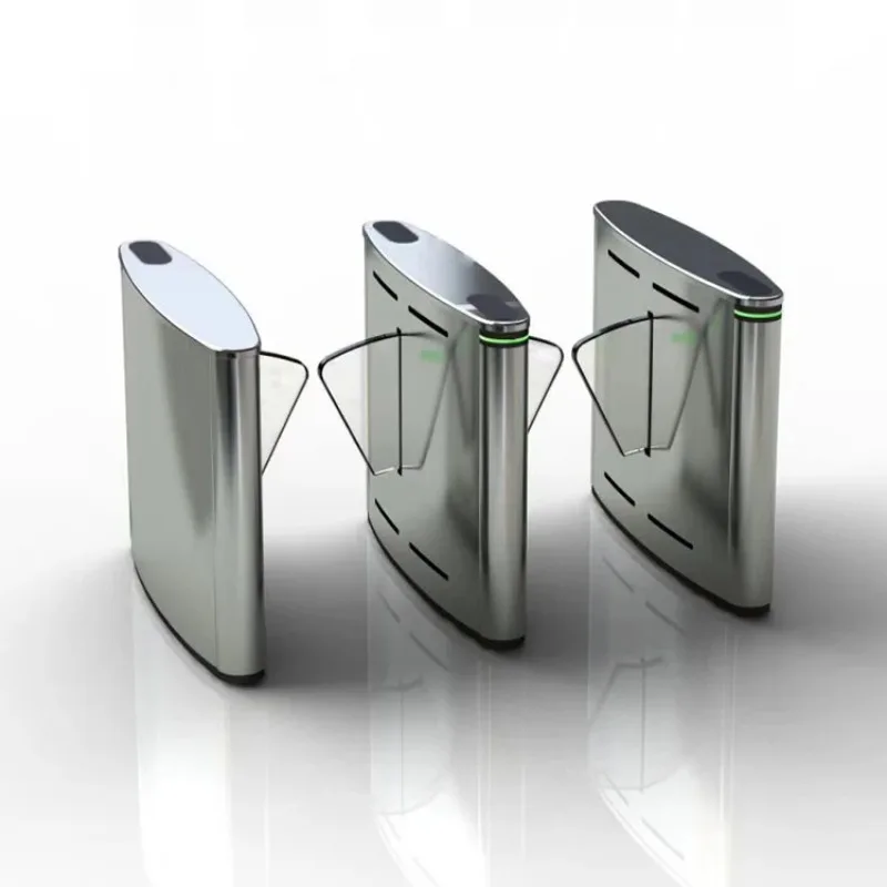 Speed Gate Access Control Pedestrian Entry Security System Modern Office Building Lobby Touchless Turnstiles Automatic Swing