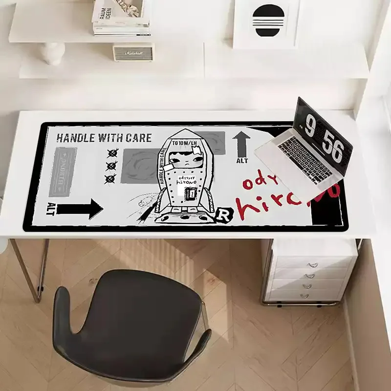 Emotional Boy Pattern Mouse Pad Speed Mouse Pad / Desk Pad Suitable For Gaming / Office / Home Decor