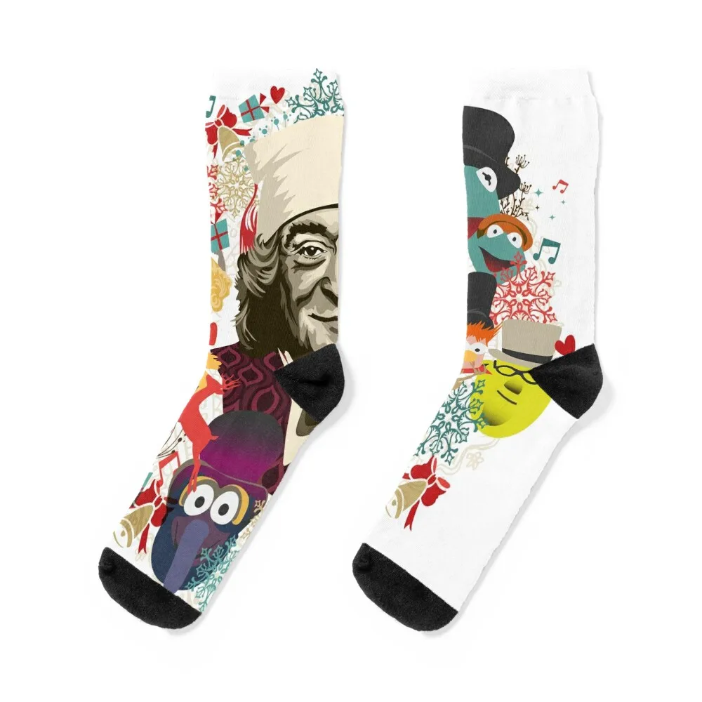 The Muppet Christmas Carol Socks colored warm winter christmass gift sport Boy Child Socks Women's