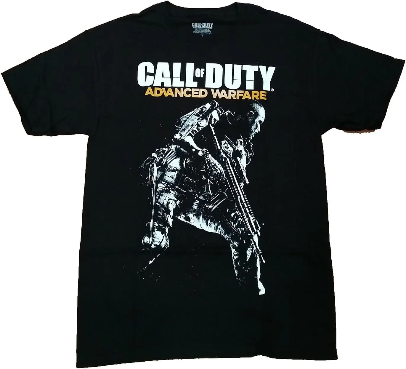 Call of Duty: Black Ops 4 Shield T-Shirt, Black//White, Small