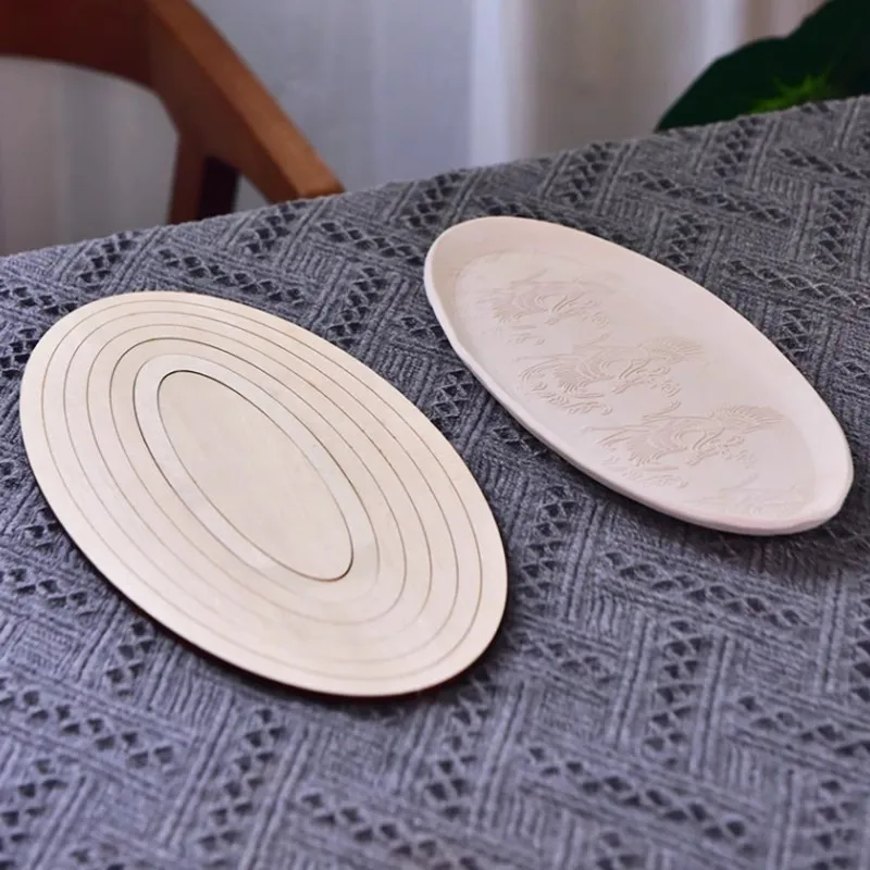 Pottery Ceramic Tool School Ceramic Bar Hand-printed Blank Molding Mud Board Molding Wooden Concentric Cutting Guide