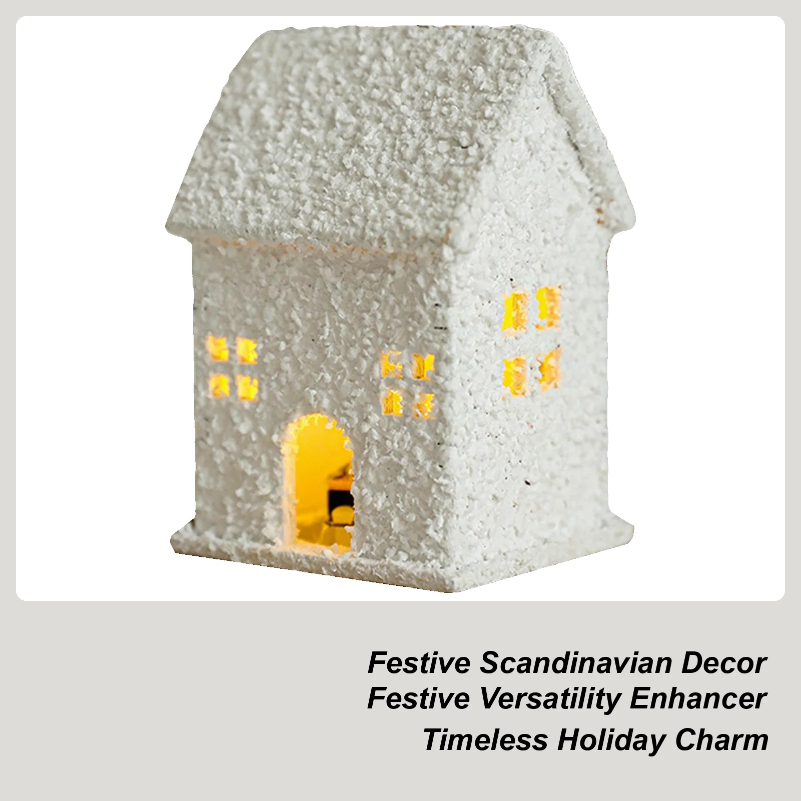 

Light Up Christmas Houses With LED Lights Home Decor Christmas Village Snow Houses Table Decor For Home Decor Bedroom Living