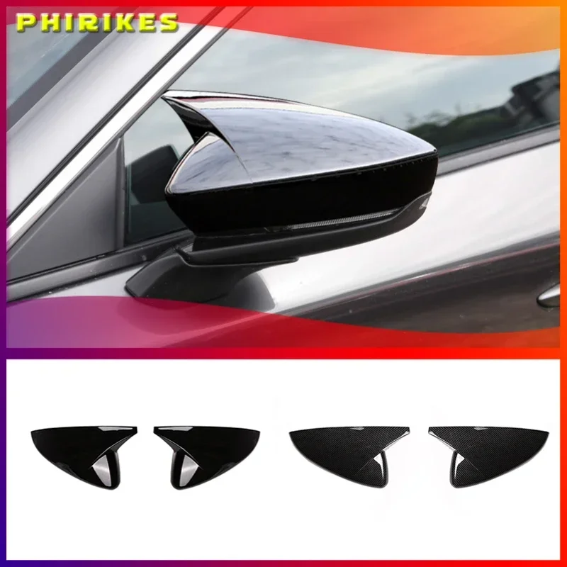 

ABS Carbon fibre For Mazda 3 Axela 2019 2020 2021 Accessories Car rearview mirror cover frame Cover Trim Car Styling