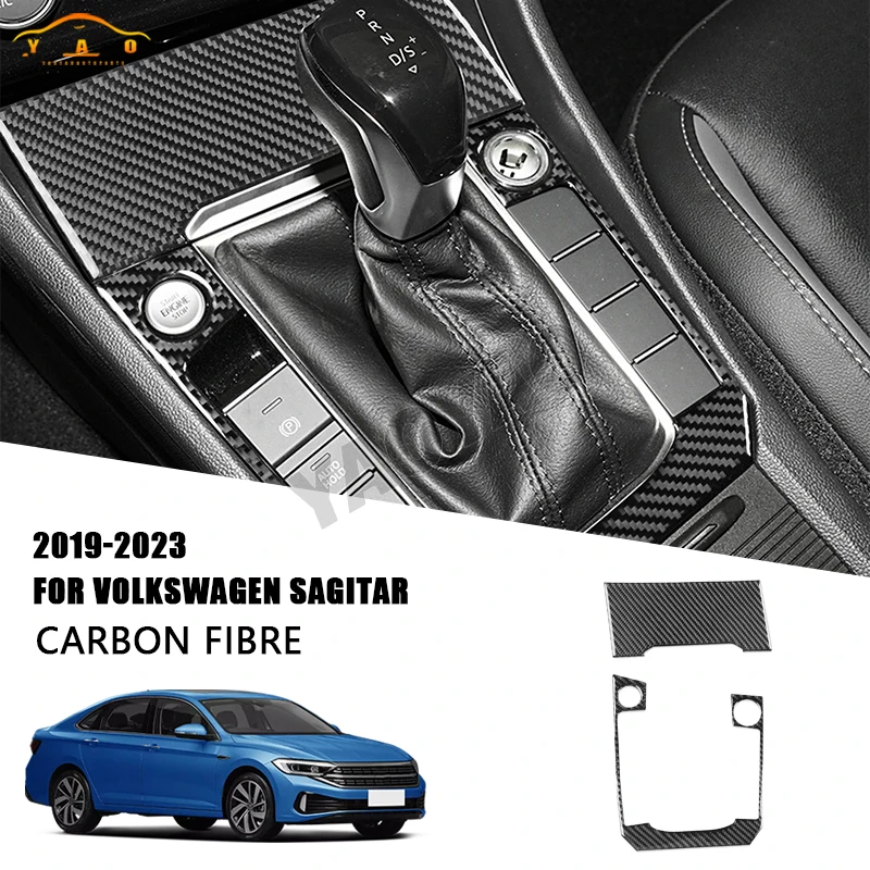 

Carbon Fiber Sticker For Volkswagen VW Sagitar 2019-2023 Car Gear Shift Panel Cover Trim Sticker Accessories